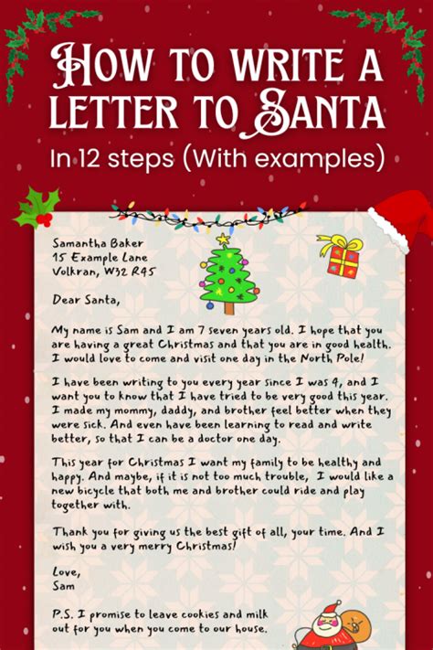 How to get a letter from Santa Claus for your child this Christmas .
